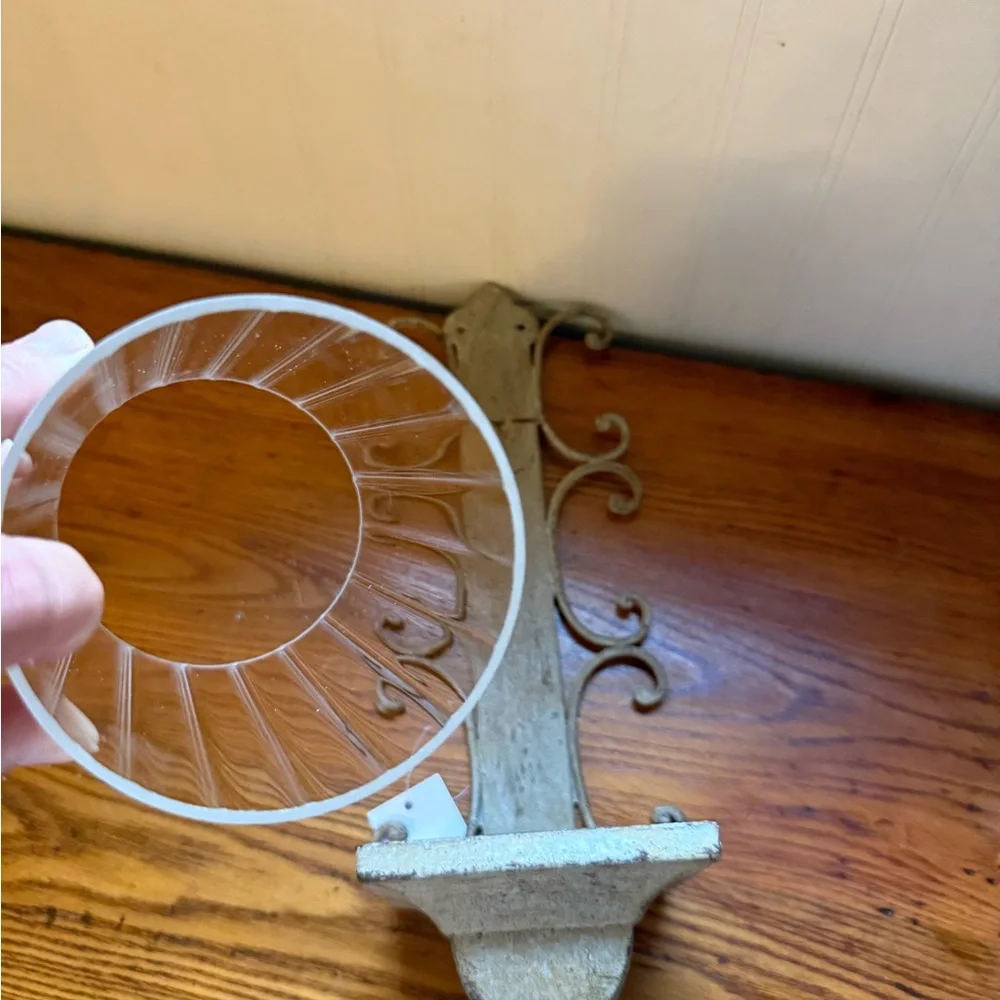 Decorative Wall Sconce with Glass Holder NWT